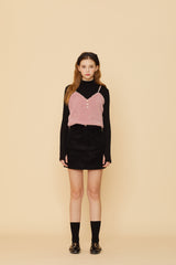 MD ムートン ビスチェ(ピンク）/ MD SHEARLING BUSTIER (PINK) (4424950513782)