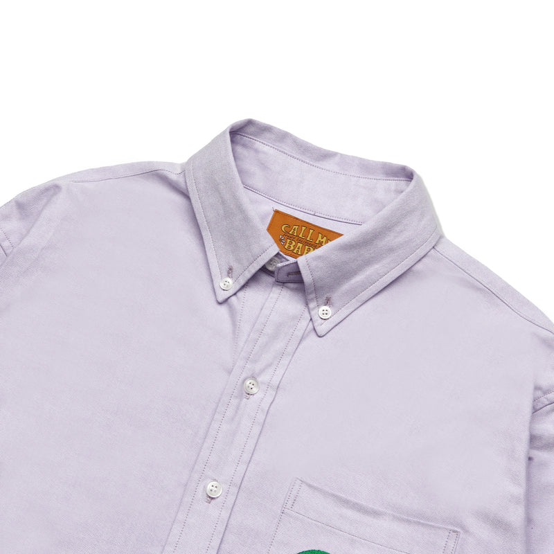 [Call Me Baby] Baby Cropped Oxford Shirts (Lavender) / クロップオックスフォードシャツ (Lavender) (6627534569590)