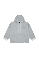 Grey illustration decoration hoodie (6623247433846)