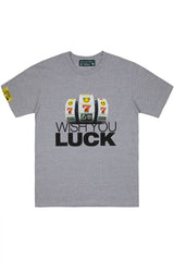 ウィッシュユーラックTシャツ/WISH YOU LUCK 1/2 T-SHIRT_GRAY