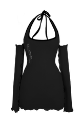 ホルターミニドレス / halter mini dress black