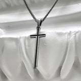 クラシック チェーン クロス ネックレス / [BLESSEDBULLET]classic chain cross necklace_vintage silver