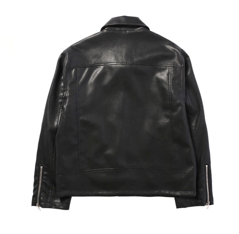 Leather biker jacket (4638418763894)