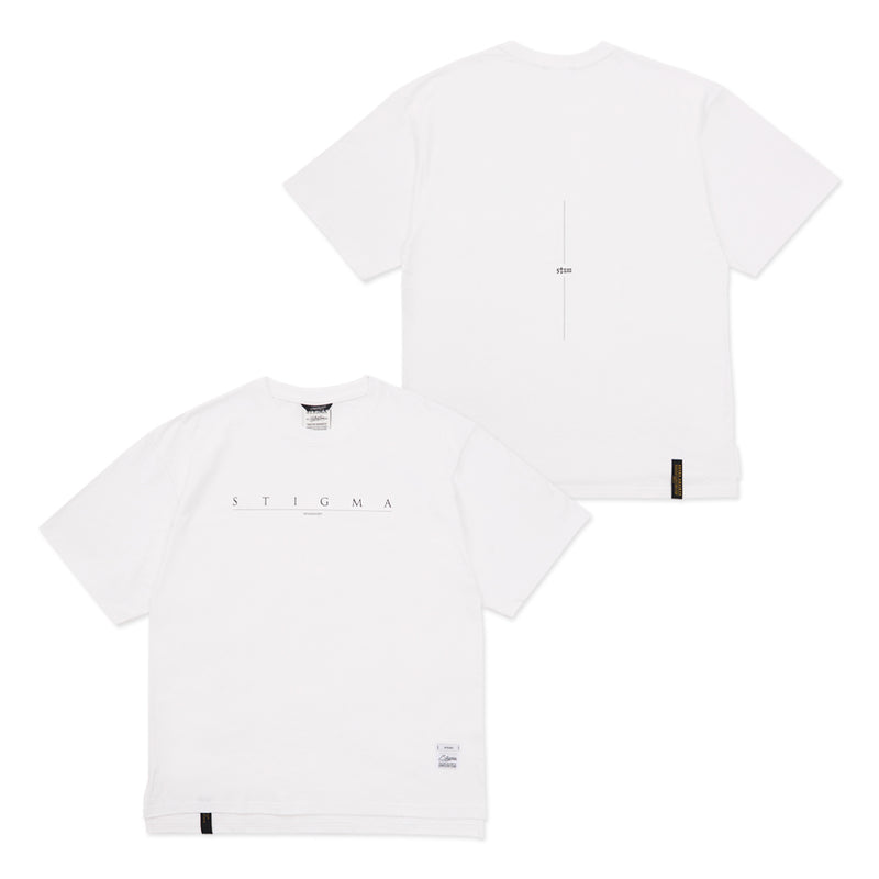 Serif Oversized Short Sleeves T-Shirts Black / White