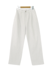 ベリーノリネンビビッドワイドバンディングサマーパンツ / Verino Linen Vivid Wide Banding Summer Pants (5 colors)