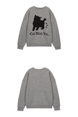 NO COLOR STAR CAT KNIT - GRAY