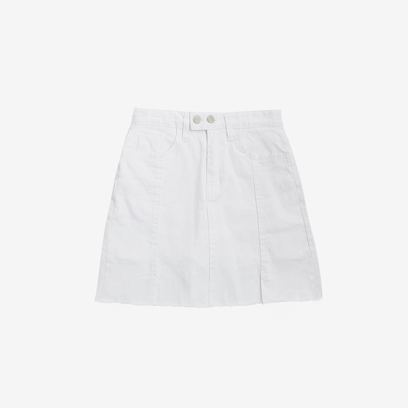 Slit vintage mini skirt (6545563779190)
