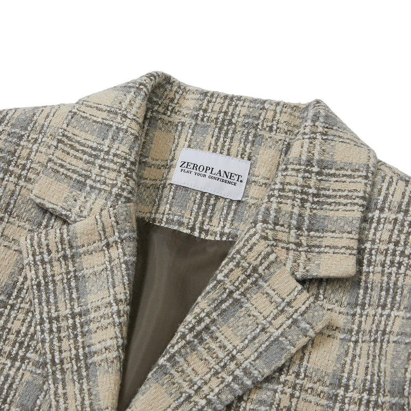 Tweed Set-up Short Jacket [GREY] (6618907082870)