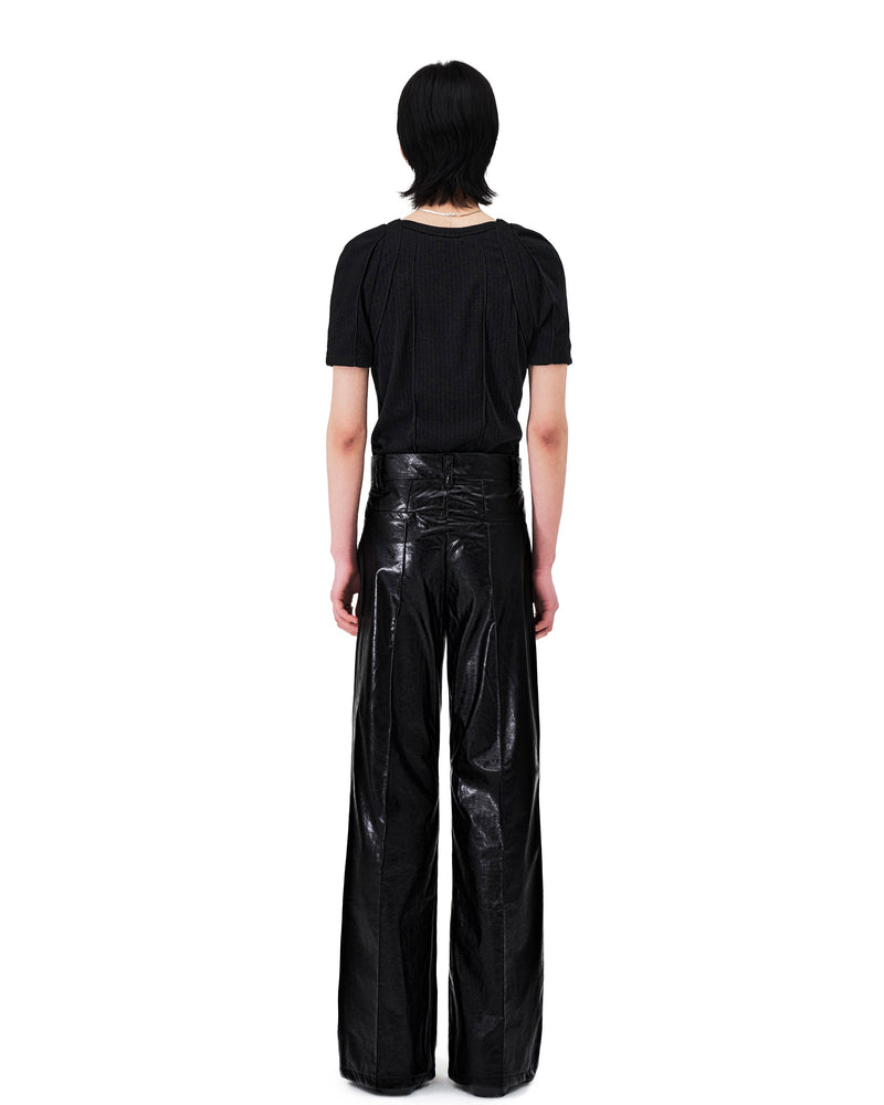 OUBLE PIN-TUCK LEATHER PANTS (6654706745462)