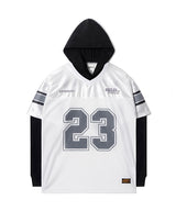 BN Football Layered Hoodied Jersey (Ivory)