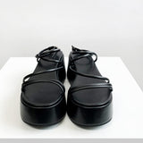 Haren strap full-heeled sandals (6555230044278)