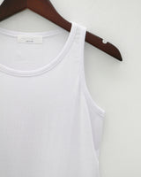 シンプルリブドスリーブレス / Simple Ribbed sleeveless (2color)