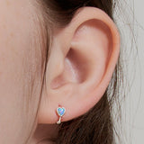 オパールミニハートピアス / opal mini heart earring