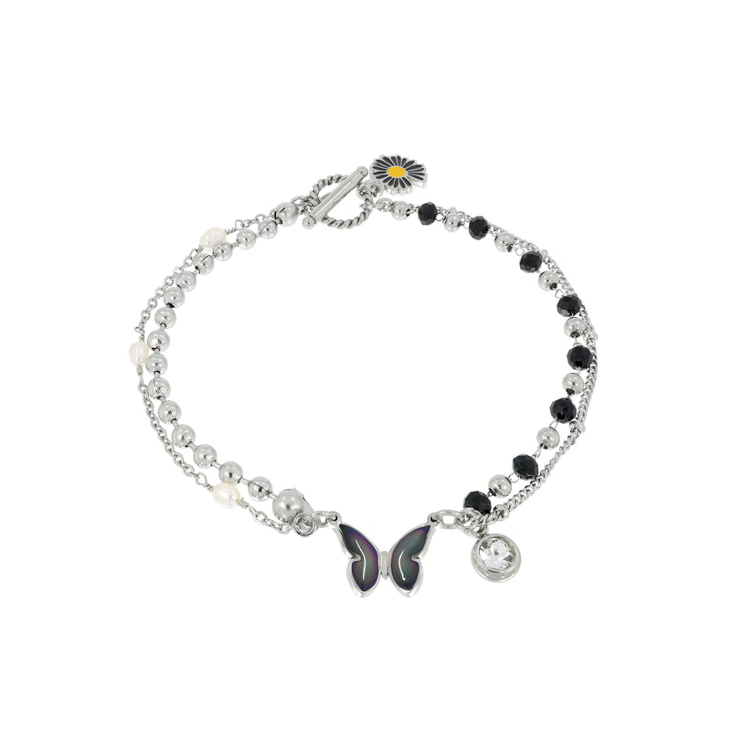 バタフライビーズブレスレット/Temperature Change Butterfly Beads Bracelet