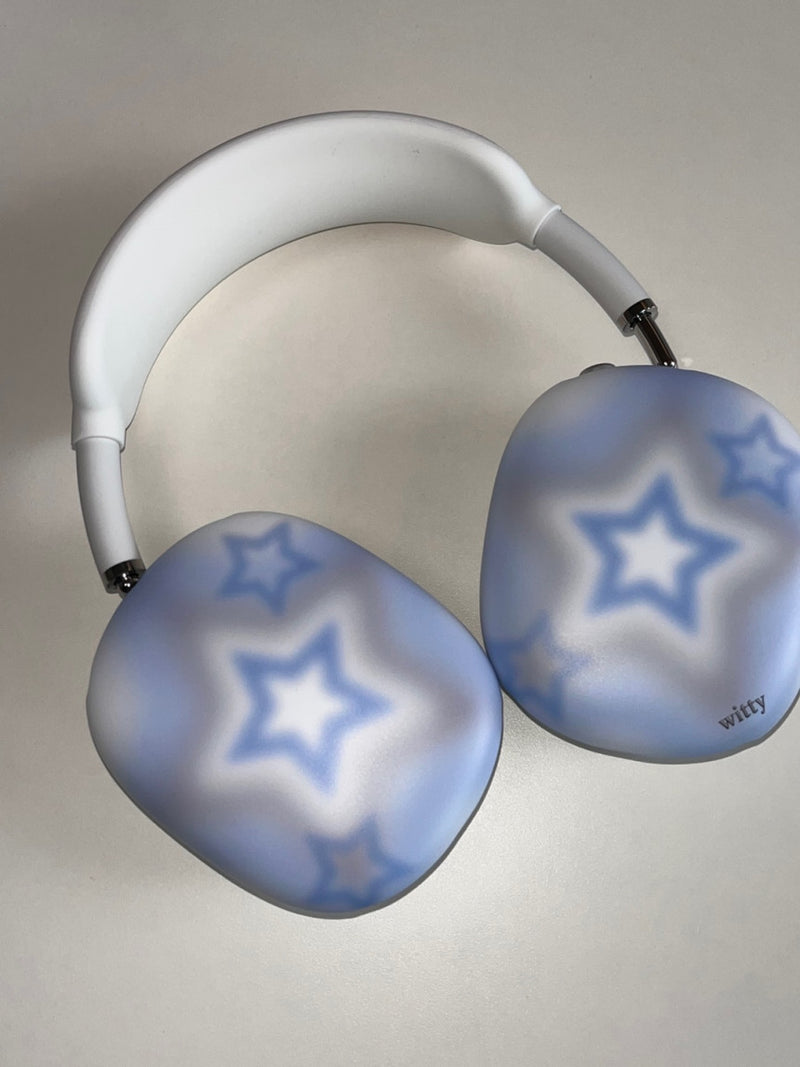 ブラッシュスターエアポッツマックスケース / witty blush star airpods max case (blue+gray)