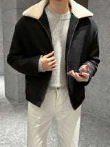 ロエウールカラースエードジャケット / loe wool collar suede jacket (3 colors)