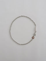 rope pearl necklace - silver (6547816906870)