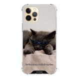 ライダウンブルーキャットケース / lie down blue cat case