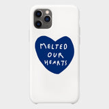 Melted Our Hearts Iphone Case (Dark Blue/White) (6605141377142)