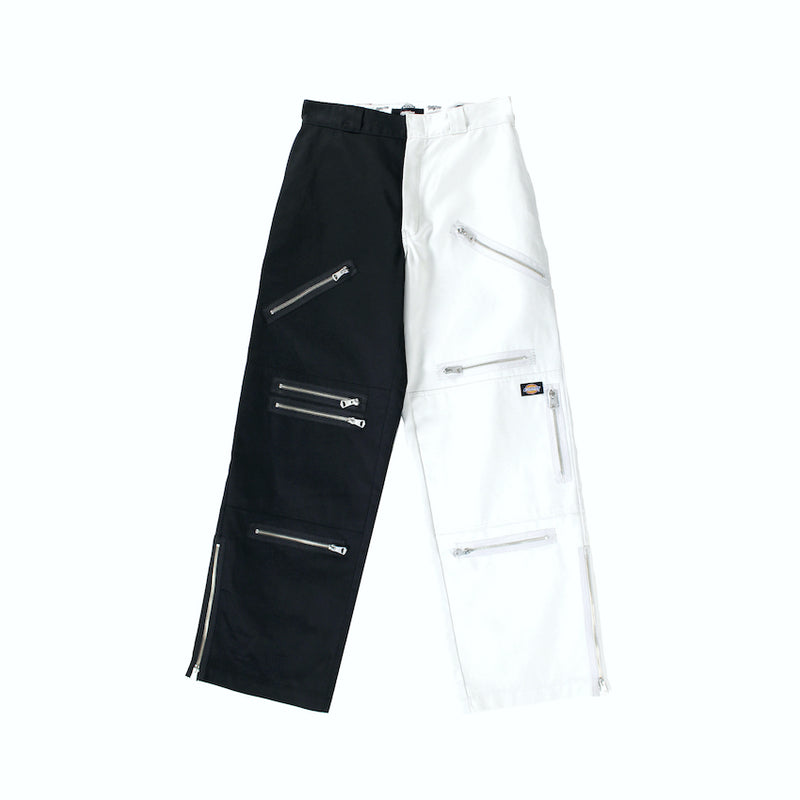 MYne×Dickies crazy zip bicolor pants / MYne Dickies クレイジージップバイカラーパンツ (4542907973750)
