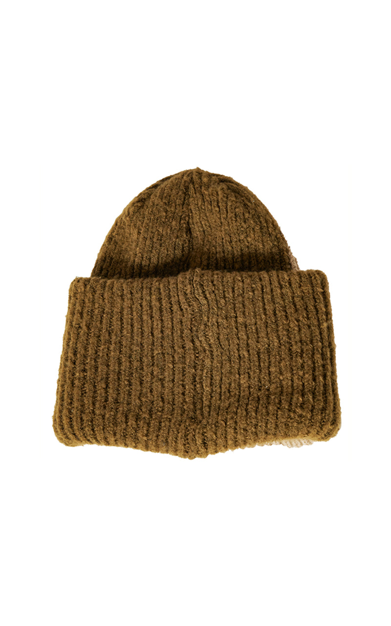 CONTRAST WIDE KNIT BEANIE_[BE/KH] (6637701791862)