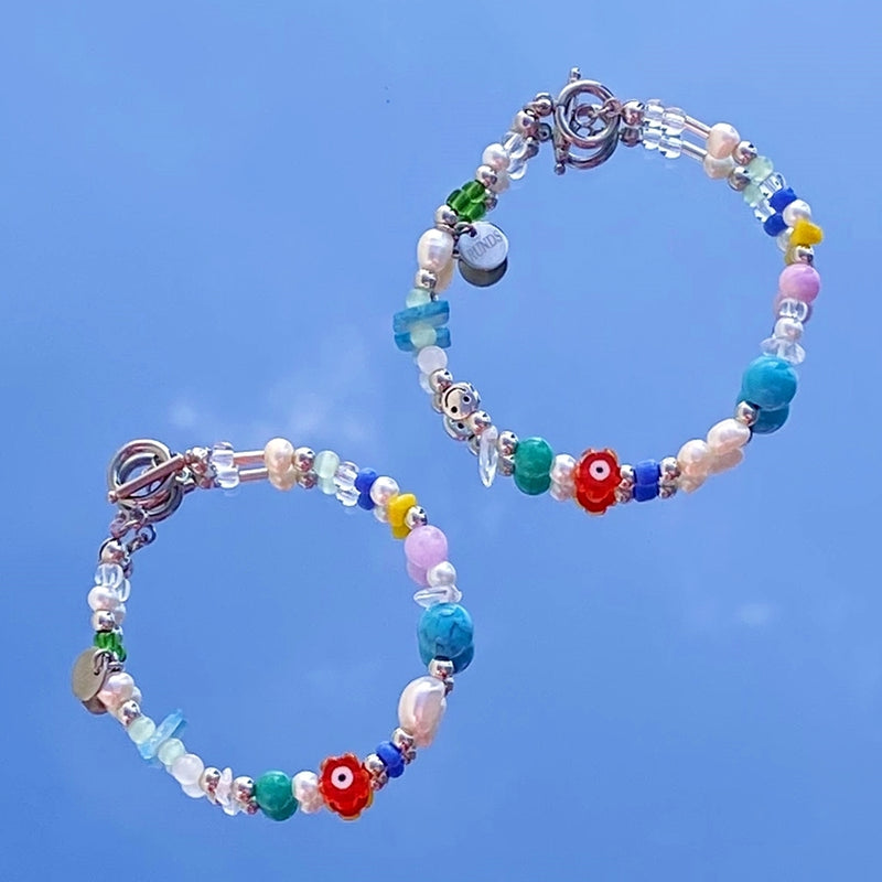 マルチビーズブレスレット02/multi beads bracelet 02