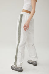 Curve piping pants (white) (6682188284022)
