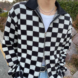 Checker Board Zip-Up(3color) (6653326000246)