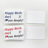Happy Birthday ( )! I ♥ you deeply! Postcard (Classic Blue) (6602757177462)