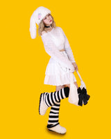 ストライプニットレッグウォーマー / striped knit leg warmer (2color)