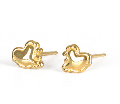 Mini Melting Heart Earring (Gold)