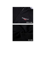 Studio fleece zip up - black (6636678152310)