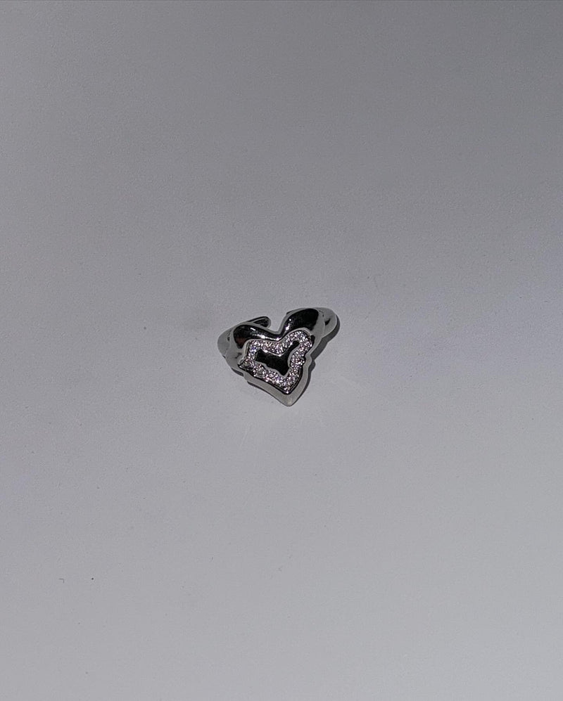 [Sevenus Heejae] Twisted cubic heart ring