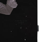 ベイビーフェイスショートスリーブTシャツ スペーストラベル / ADLV BABY FACE SHORT SLEEVE T-SHIRT BLACK SPACE TRAVEL