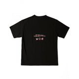 エンジェルプリントワイド半袖Tシャツ ブラック/ angel print wide short sleeve t-shirt black (4470393733238)
