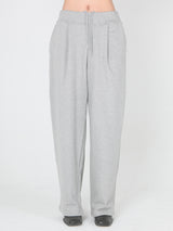 Sserpe One Tuck Wide Pants Melange Grey (6693672058998)