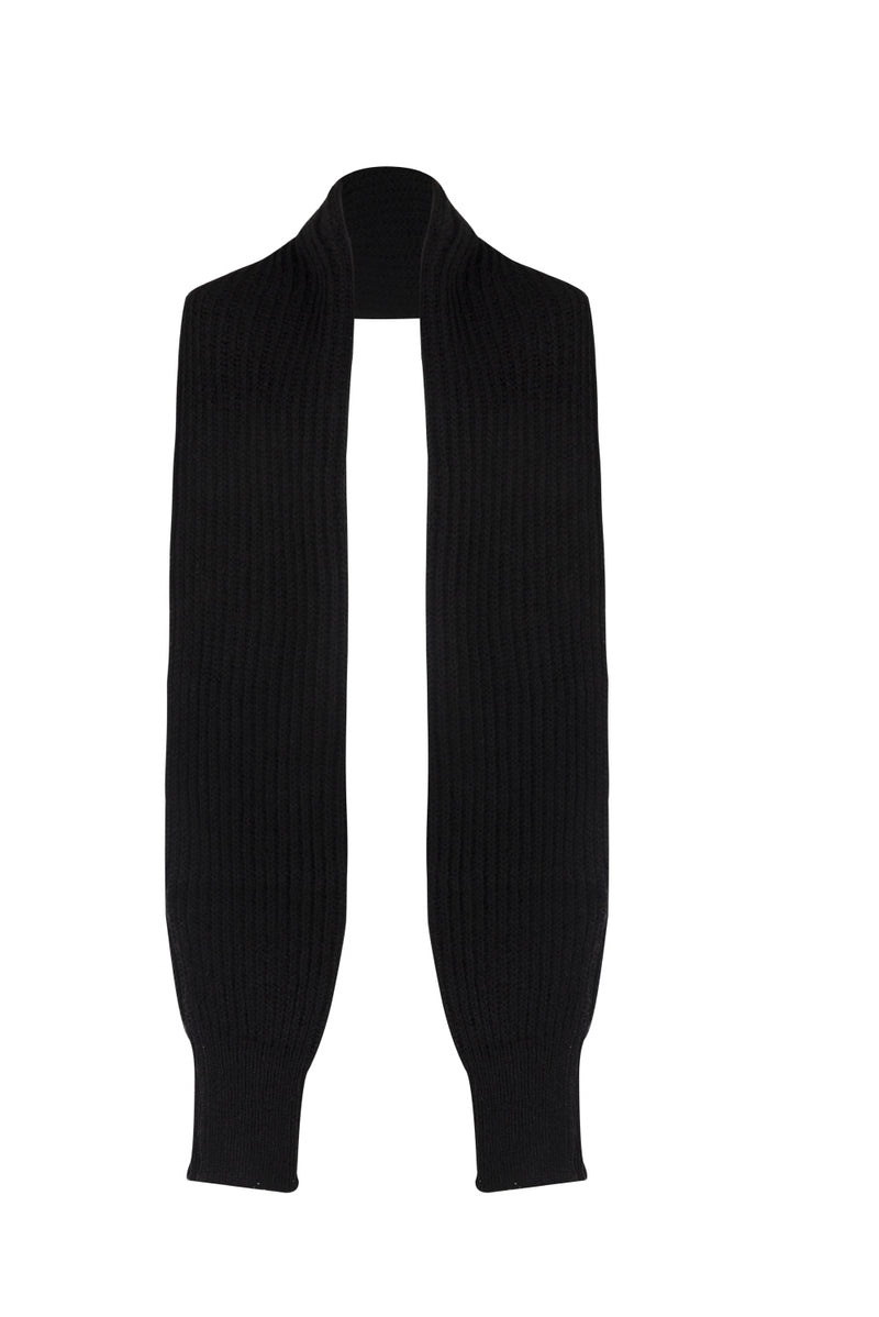 0 9 knit muffler bolero - BLACK (6601598206070)