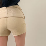ヌーディーコーデュロイ2ボタンゴールデンスカート / [Skirt pants st] Nudy corduroy two-button golden skirt