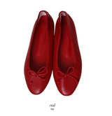 Red Ribbon Flat Shoes (3color)