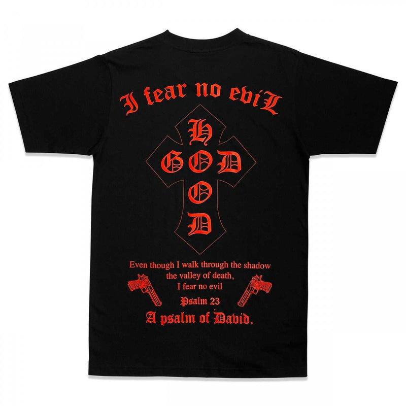 I FEAR NO EVIL SS TEE - BLACK/RED (6635179966582)