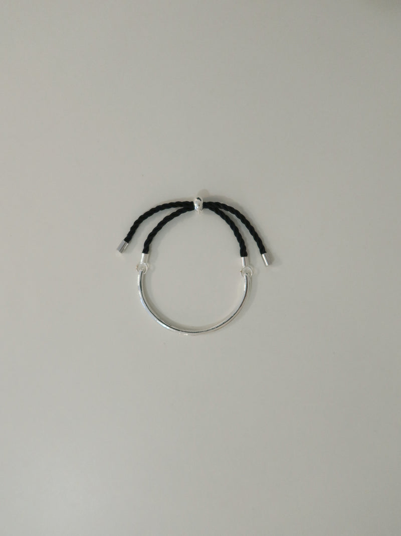 カーブロープバングル / curve rope bangle - silver