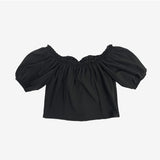 Millie off-the-shoulder cropped blouse (6573102563446)