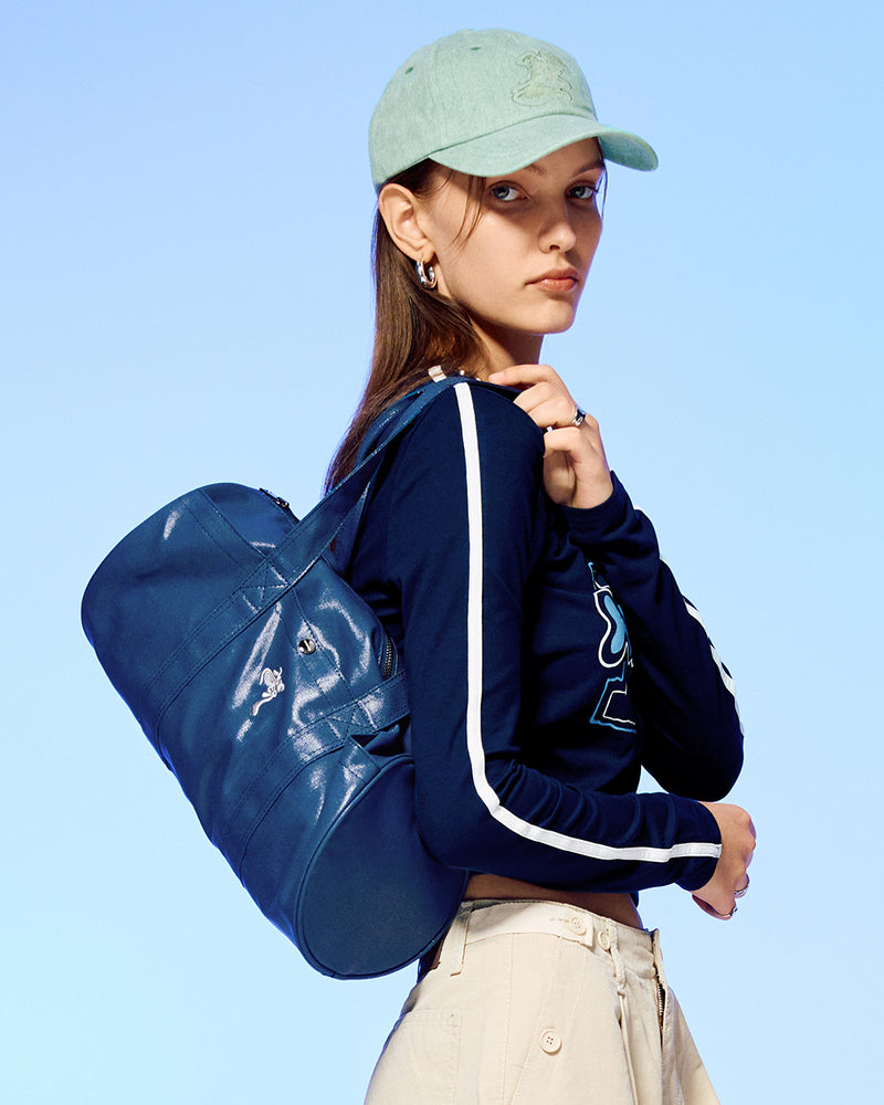 TWISTED SMALL LOGO DUFFLE BAG-NAVY