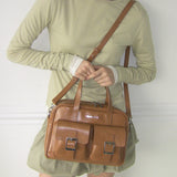 PKミドルショルダーバッグ / PK Middle Shoulder Bag (camel)