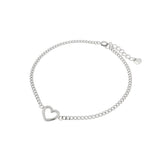 ミニハート2DCチェーンレイヤードブレスレット/Mini Heart 2DC Chain Layered Bracelet