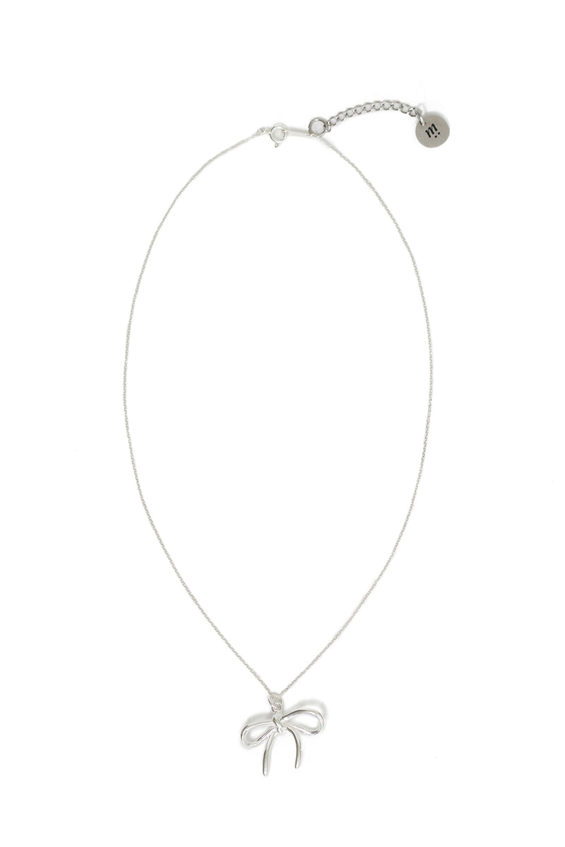 RIBBON 925 NECKLACE SILVER