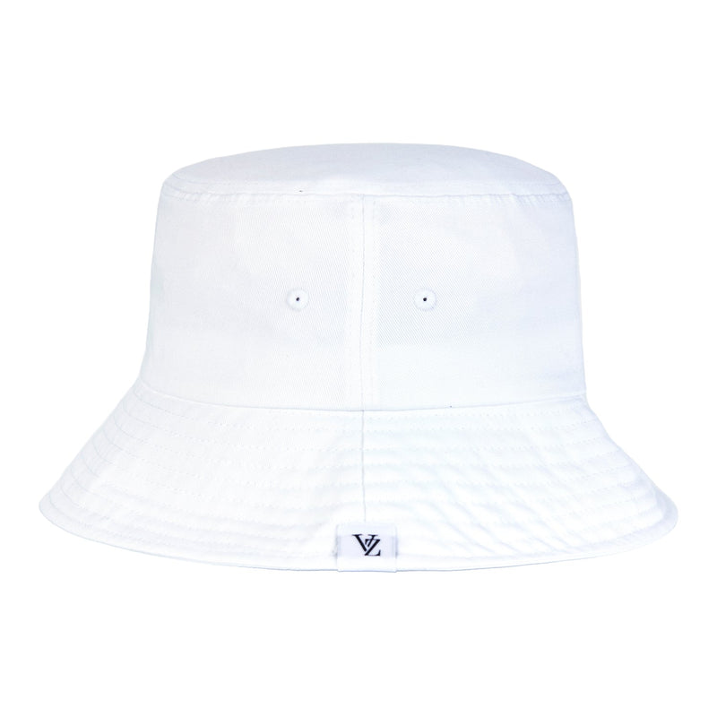 モノグラムラベルカラーバケッドハット/Monogram Label Color Bucket Hat White