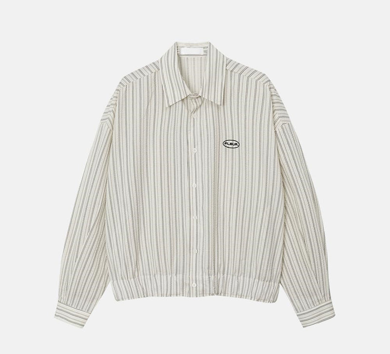 Pleddy Stripe Blouson Shirt (3color)