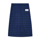 Pleats Midi Skirt [BLUE]