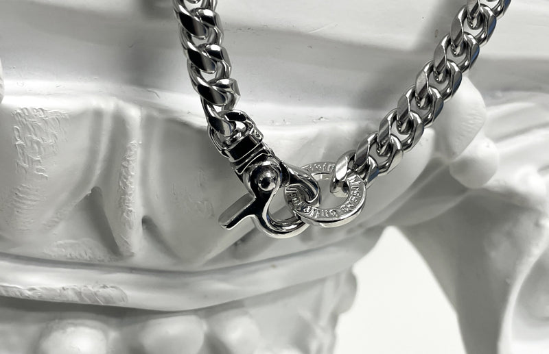 [BLESSEDBULLET]curve chain link necklace_8/10mm (6562961227894)